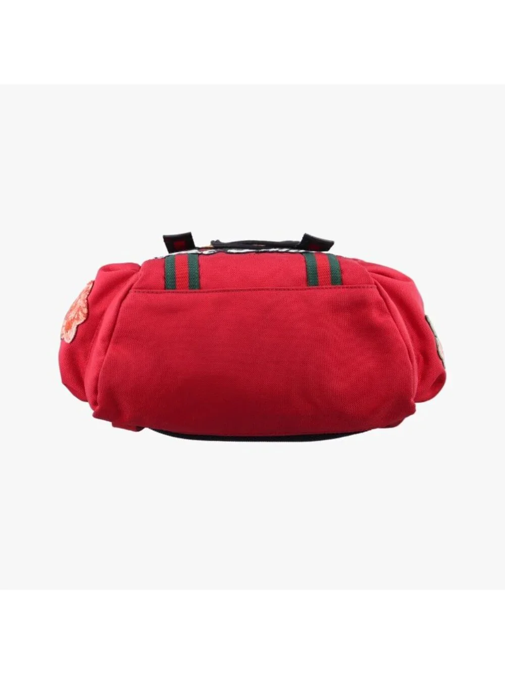Gucci Techno Vintage Web la Vougre Pal Amour Embroidery Red Canvas Backpack